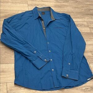 Men's Classic Blue Shirt Jacket